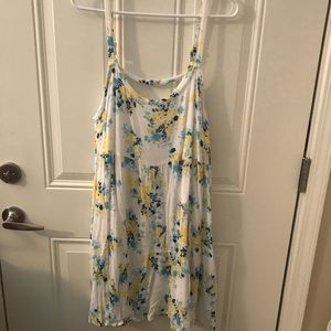 Torrid white flowered skater dress